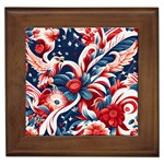 America pattern Framed Tile Front