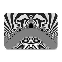 Pattern Illusion Fractal Mandelbrot Plate Mats by Bangk1t