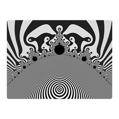 Pattern Illusion Fractal Mandelbrot Two Sides Premium Plush Fleece Blanket (mini) by Bangk1t