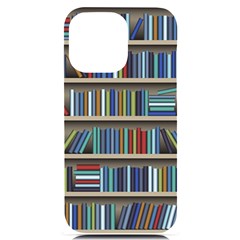 Bookshelf Iphone 14 Pro Max Black Uv Print Case by Ravend