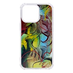 Detail Of A Bright Abstract Painted Art Background Texture Colors Iphone 13 Pro Tpu Uv Print Case by Ndabl3x