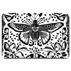 Moth Large Doormat by Valentinaart