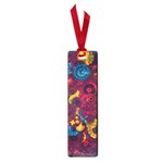 Psychedelic Digital Art Colorful Flower Abstract Multi Colored Small Book Marks Front