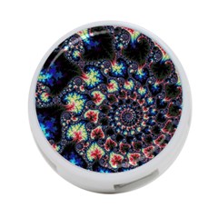 Psychedelic Colorful Abstract Trippy Fractal 4-port Usb Hub (two Sides) by Bedest