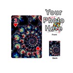 Psychedelic Colorful Abstract Trippy Fractal Playing Cards 54 Designs (Mini) Front - Heart3
