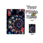 Psychedelic Colorful Abstract Trippy Fractal Playing Cards 54 Designs (Mini) Front - HeartA