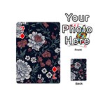 Flower Pattern Playing Cards 54 Designs (Mini) Front - Diamond7