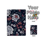 Flower Pattern Playing Cards 54 Designs (Mini) Front - Spade6