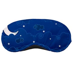 Sky Night Moon Clouds Crescent Sleep Mask by Proyonanggan