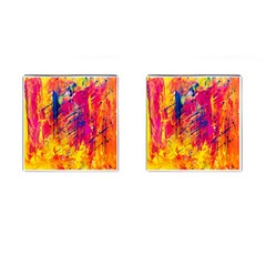 Abstract Design Calorful Cufflinks (square) by nateshop