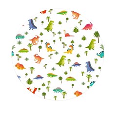 Baby Dino Seamless Pattern Mini Round Pill Box (pack Of 3) by Sarkoni