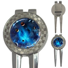 3d Universe Space Star Planet 3-in-1 Golf Divots by Grandong