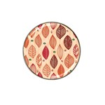 Forest Leaves Seamless Pattern With Natural Floral Hat Clip Ball Marker Front