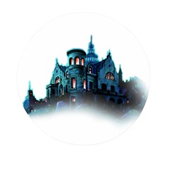 Blue Castle Halloween Horror Haunted House Mini Round Pill Box (pack Of 5) by Sarkoni