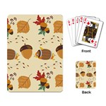Leaves Foliage Acorns Barrel Playing Cards Single Design (Rectangle) Back