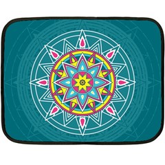 Abstract Digital Artwork Two Sides Fleece Blanket (mini) by Ndabl3x