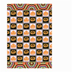 Chess Halloween Pattern Small Garden Flag (two Sides) by Ndabl3x
