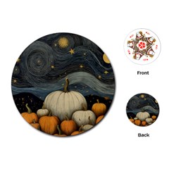 Pumpkin Halloween Playing Cards Single Design (round) by Ndabl3x