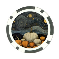 Pumpkin Halloween Poker Chip Card Guard (10 Pack) by Ndabl3x