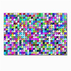 Texture Colorful Abstract Pattern Postcard 4 x 6  (pkg Of 10) by Grandong