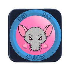 Rad Rat Studios Logo Square Metal Box (black) by radratstudios