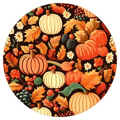 Thanksgiving Pattern Round Trivet by Valentinaart