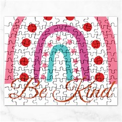 Be Kind T- Shirt Be Kind T- Shirt Yoga Reflexion Pose T- Shirtyoga Reflexion Pose T- Shirt Rectangular Jigsaw Puzzl by hizuto