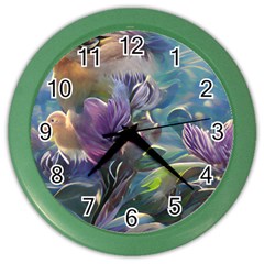 Abstract Blossoms  Color Wall Clock by Internationalstore