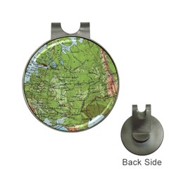 Map Earth World Russia Europe Hat Clips With Golf Markers by Bangk1t