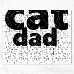 Cat Dad Gray Hair T- Shirt Cat Dad Gray Hair T- Shirt Yoga Reflexion Pose T- Shirtyoga Reflexion Pose T- Shirt Rectangular Jigsaw Puzzl by hizuto