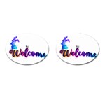 Arts Cufflinks (Oval) Front(Pair)