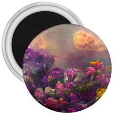Floral Blossoms  3  Magnets by Internationalstore