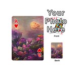 Floral Blossoms  Playing Cards 54 Designs (Mini) Front - HeartA