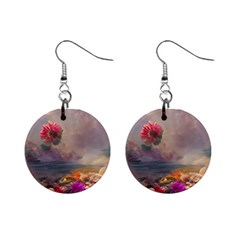 Floral Blossoms  Mini Button Earrings by Internationalstore