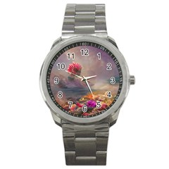 Floral Blossoms  Sport Metal Watch by Internationalstore