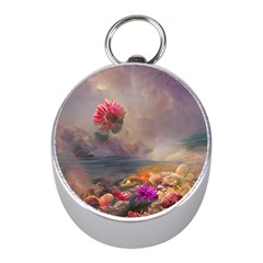 Floral Blossoms  Mini Silver Compasses by Internationalstore