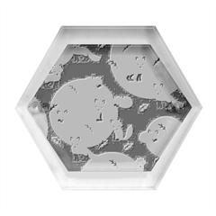 Fox Pattern Hexagon Wood Jewelry Box by Pakjumat