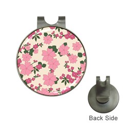 Floral Vintage Flowers Hat Clips With Golf Markers by Dutashop