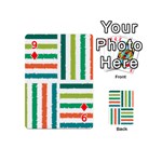 Striped Colorful Pattern Graphic Playing Cards 54 Designs (Mini) Front - Diamond9