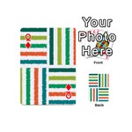 Striped Colorful Pattern Graphic Playing Cards 54 Designs (Mini) Front - DiamondQ