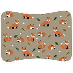 Fox Pattern Texture Velour Seat Head Rest Cushion by Pakjumat