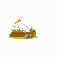 Pelican T-shirtwhite Look Calm Pelican 34 T-shirt (1) Large Garden Flag (two Sides) by EnriqueJohnson