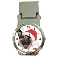 German Shepherd T- Shirt German Shepherd Merry Christmas T- Shirt (4) Money Clip Watches by ZUXUMI