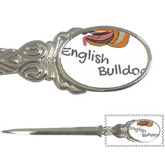 Bulldog T- Shirt Dog Face T- Shirt Letter Opener by JamesGoode