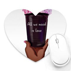 All You Need Is Love 1 Heart Mousepad by SychEva