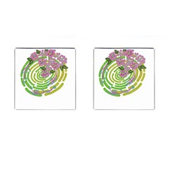 Abstract T- Shirt Tropical World T- Shirt Cufflinks (square) by EnriqueJohnson