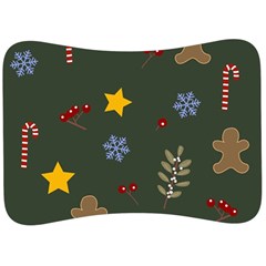 Christmas Party Pattern Design Velour Seat Head Rest Cushion by uniart180623