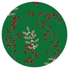 Christmas December Background Round Trivet by uniart180623