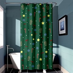 Twigs Christmas Party Pattern Shower Curtain 36  X 72  (stall)  by uniart180623