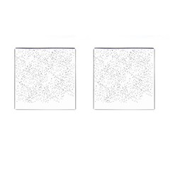 Black And White Pattern T- Shirt Black And White Pattern 14 Cufflinks (square) by EnriqueJohnson